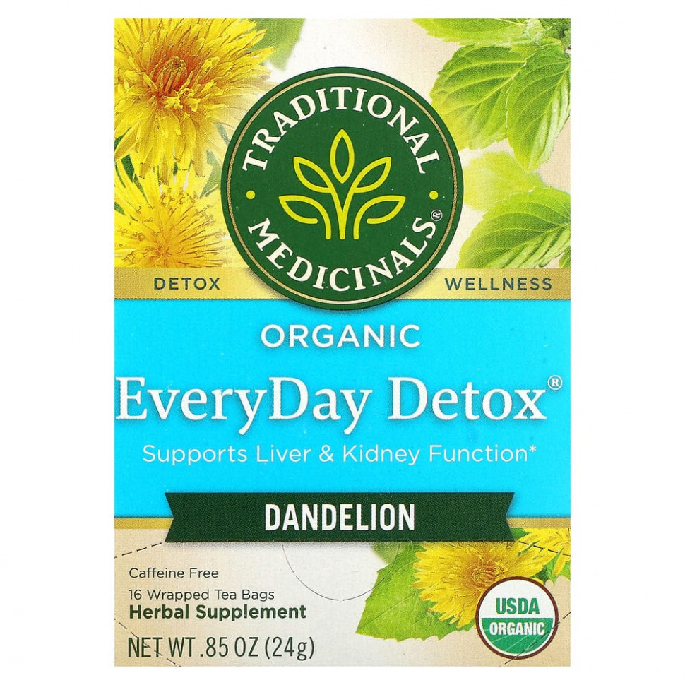  Traditional Medicinals, Organic EveryDay Detox, ,  , 16    , 24  (0,85 )    -     , -, 