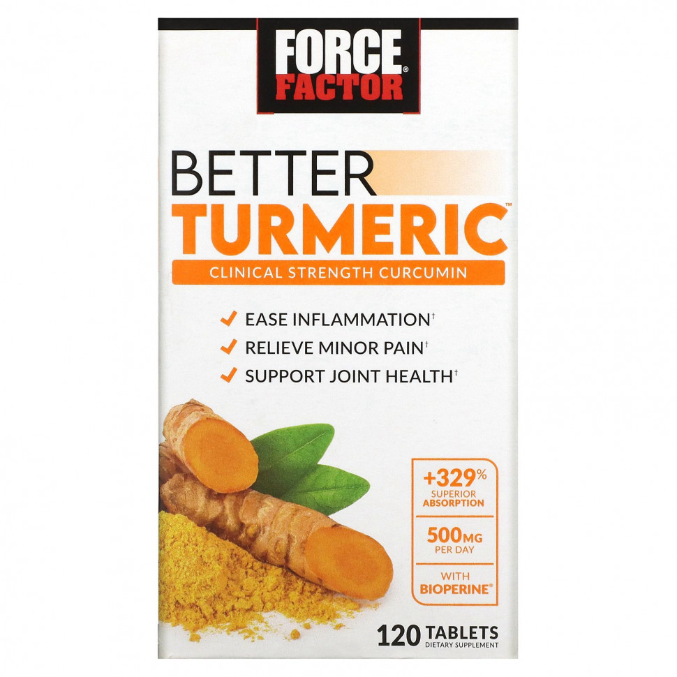  Force Factor, Better Turmeric, 120     -     , -, 