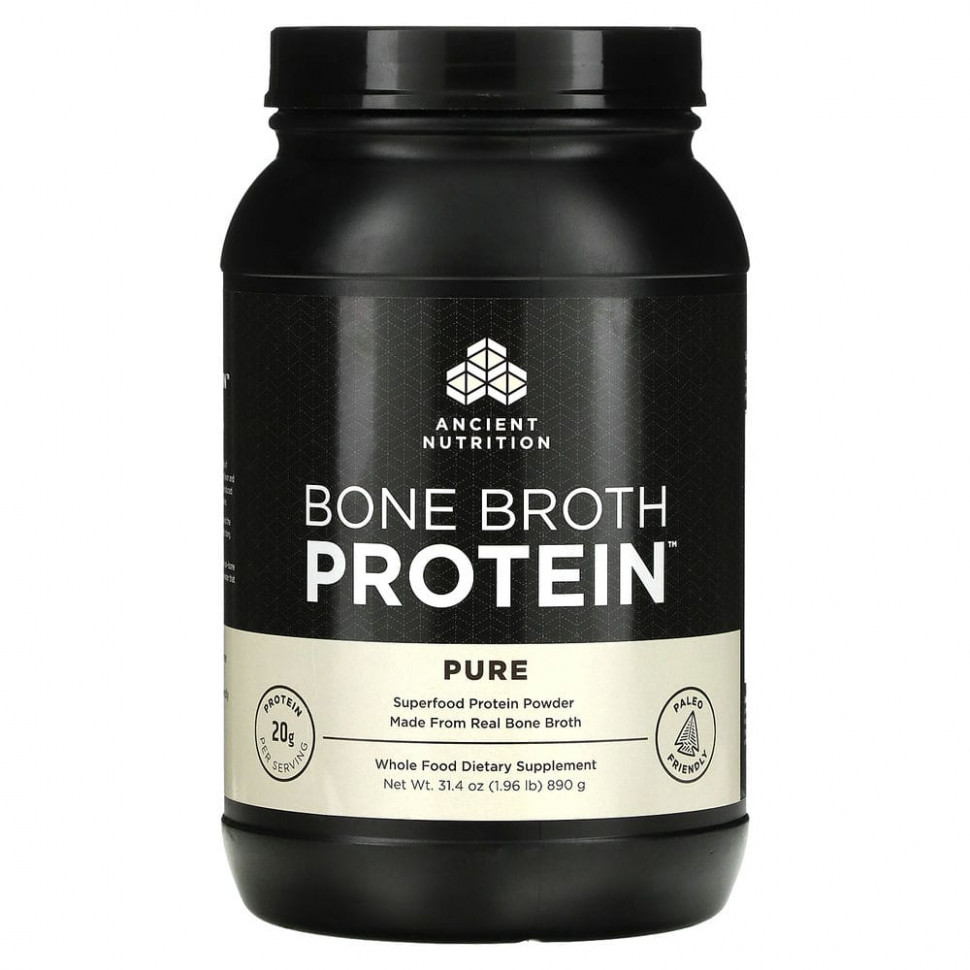  Dr. Axe / Ancient Nutrition, Bone Broth Protein,  , 890  (1,96 )  Iherb ()  