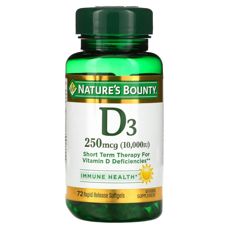  Nature's Bounty, D3, 250  (10000 ), 72        -     , -, 