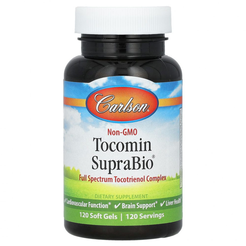  Carlson Labs, Tocomin SupraBio, 120     -     , -, 