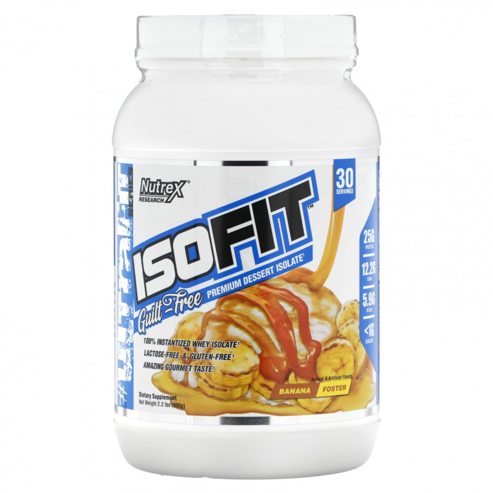  Nutrex Research, Isofit, Banana Foster, 990  (2,2 )    -     , -, 