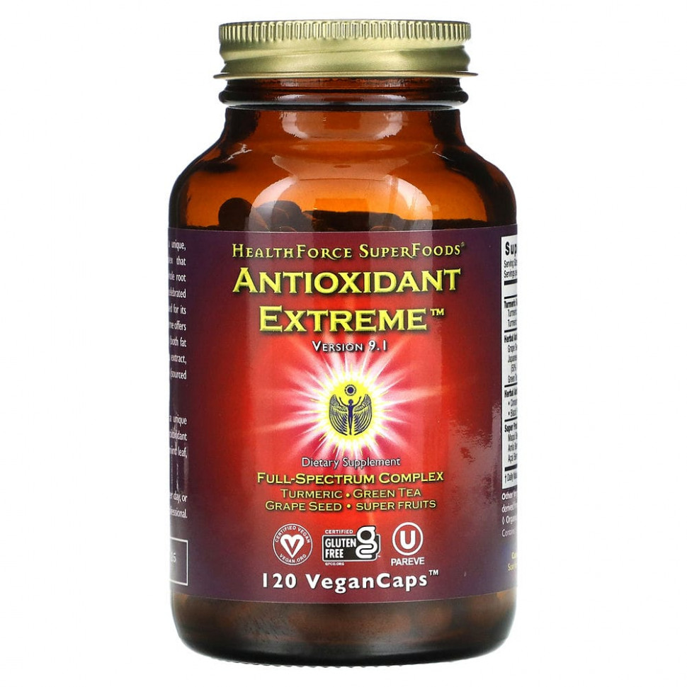  HealthForce Superfoods, Antioxidant Extreme,  9.1, 120      -     , -, 