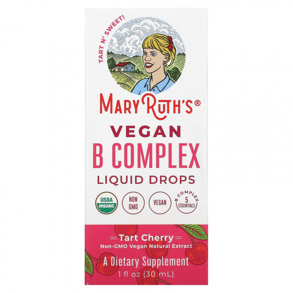  MaryRuth Organics, Vegan B Complex Liquid Drops, , 30  (1 . )    -     , -, 