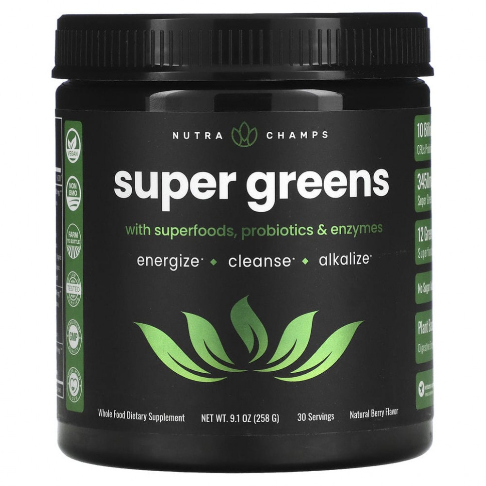  NutraChamps, Super Greens,  , 258  (9,1 )    -     , -, 