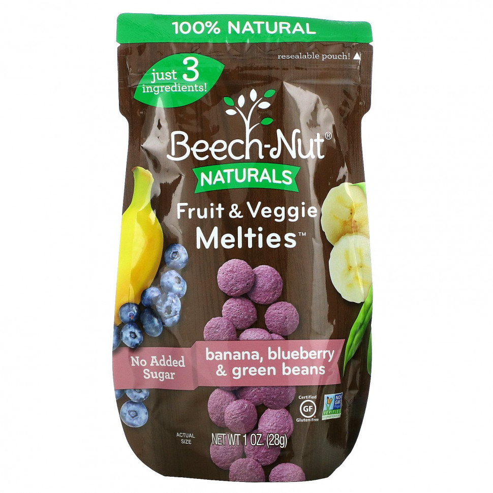  Beech-Nut, Fruit & Veggie Melties, Stage 3, ,    , 28  (1 )    -     , -, 