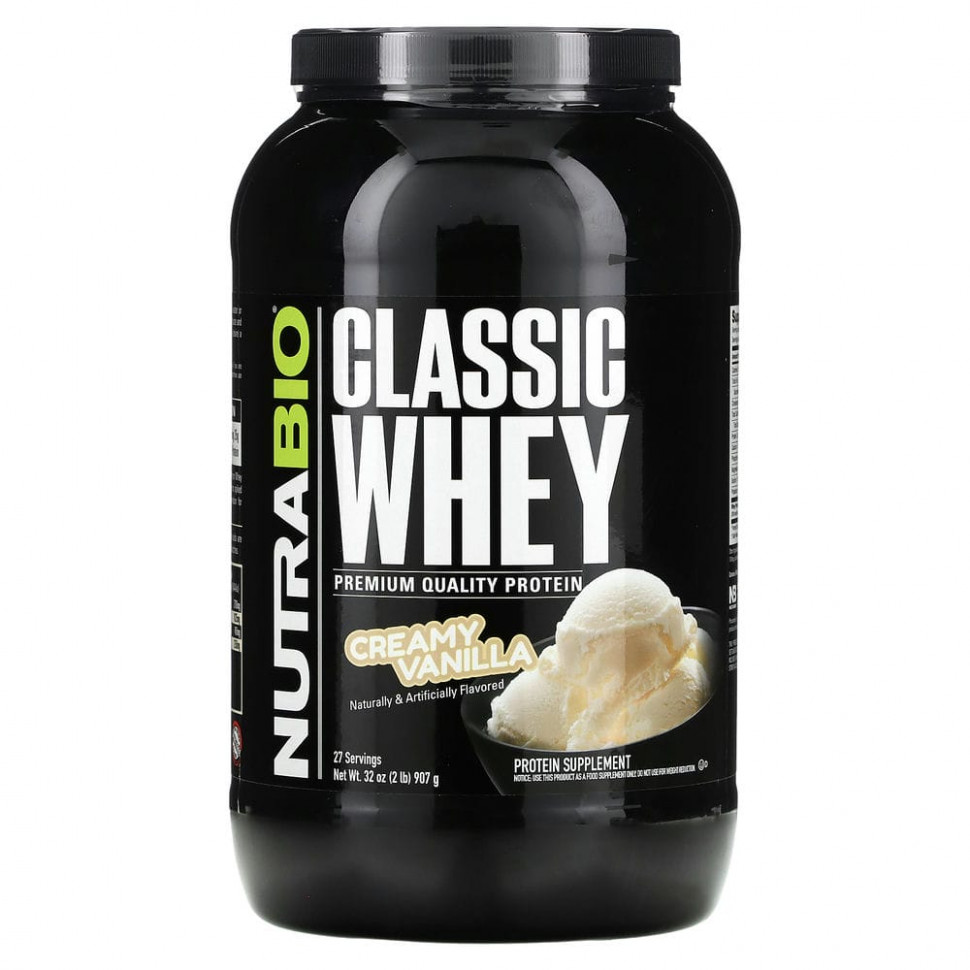  Nutrabio Labs, Classic Whey Protein,  , 907  (2 )    -     , -, 