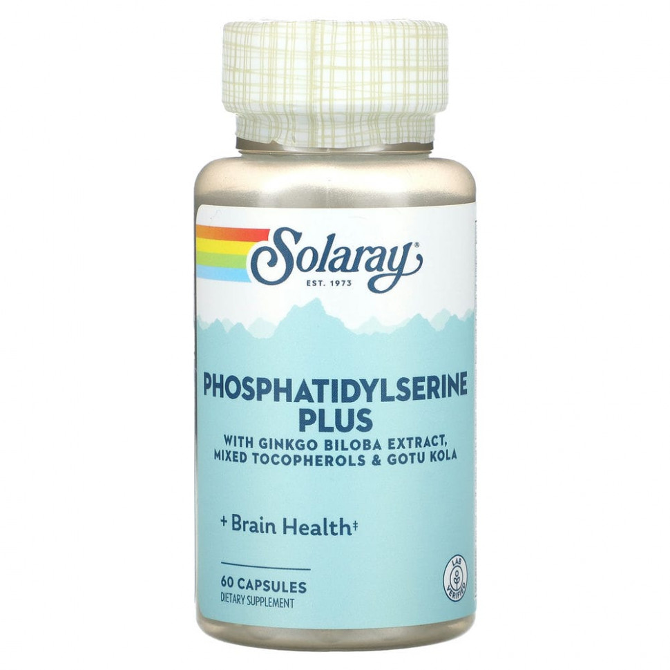  Solaray, Phosphatidylserine Plus, 60     -     , -, 