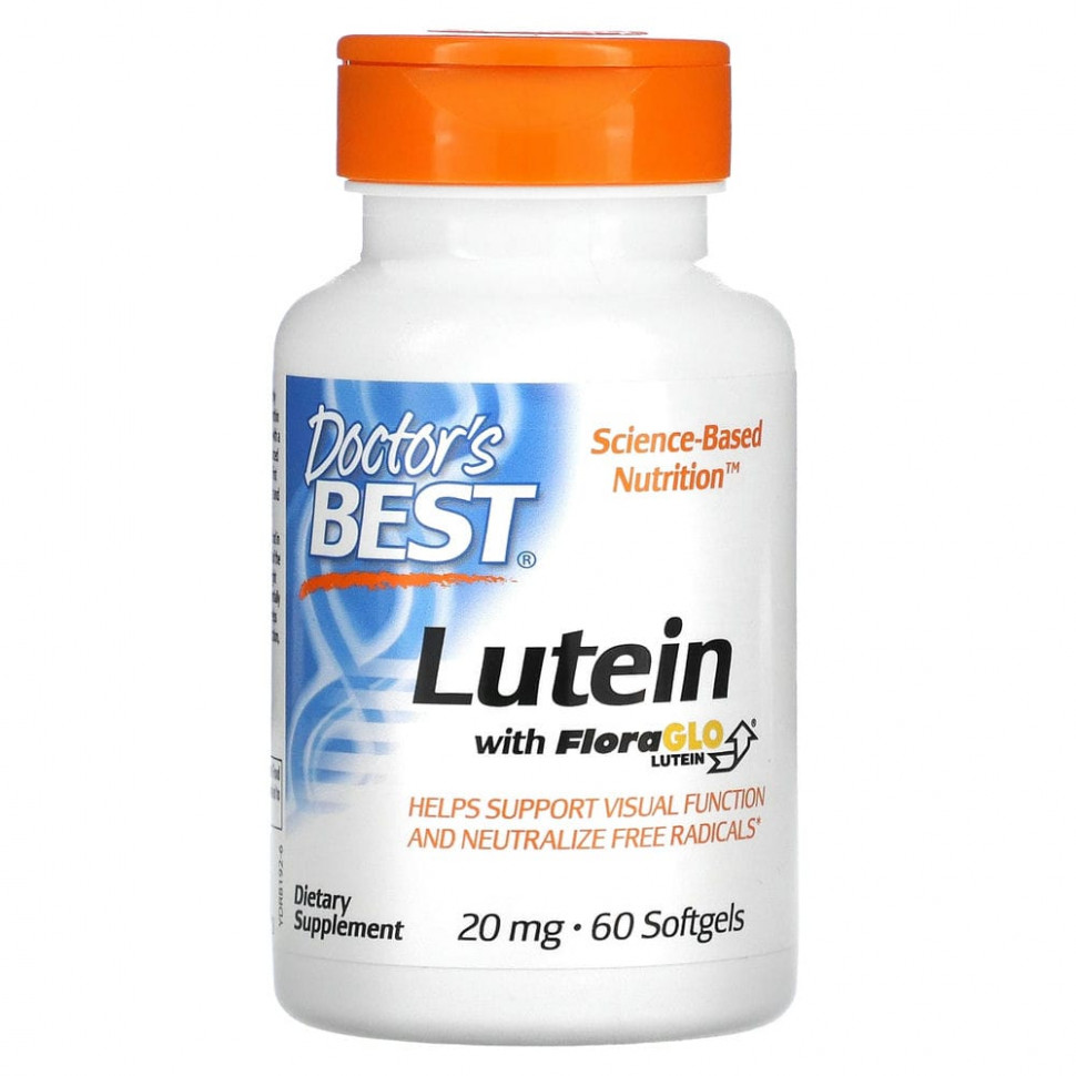  Doctor's Best,   FloraGlo Lutein, 20 , 60      -     , -, 