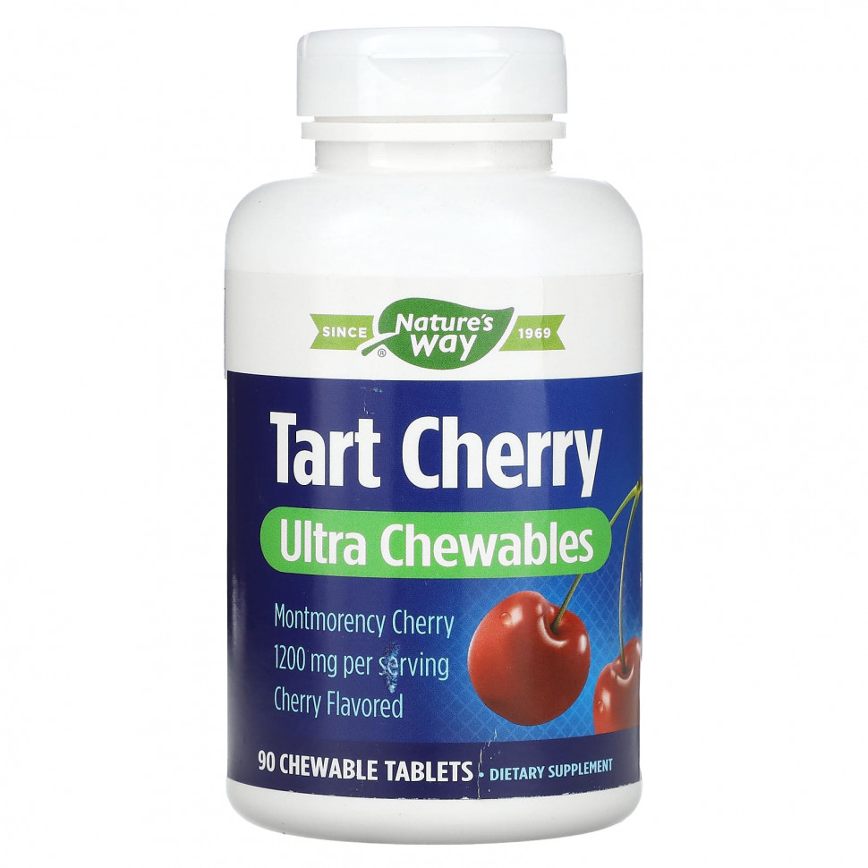  Nature's Way, Tart Cherry, Ultra Chewable, , 400 , 90      -     , -, 