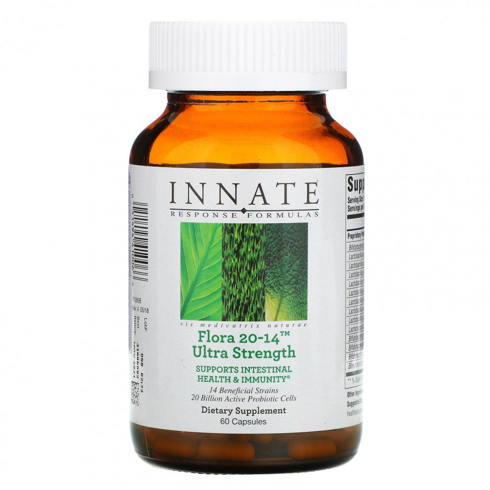  Innate Response Formulas, Flora 20-14, Ultra Strength, 60     -     , -, 