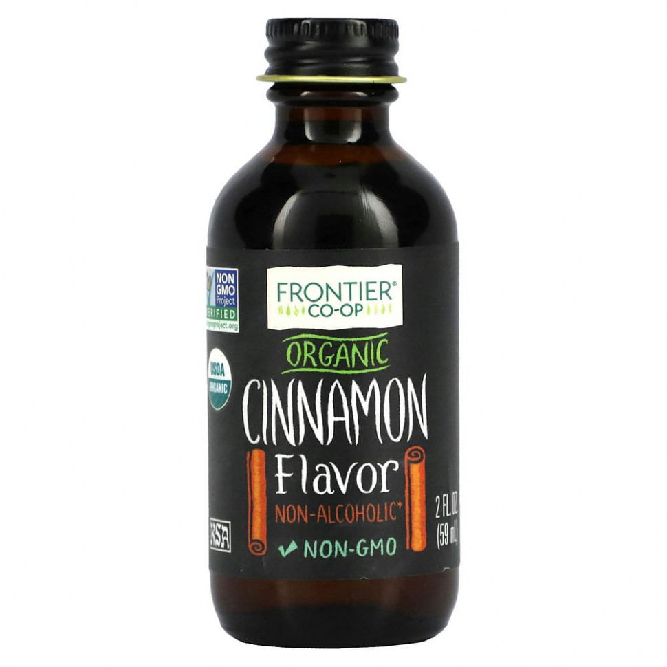  Frontier Co-op, Organic Cinnamon Flavor, Non-Alcoholic, 2 fl oz (59 ml)    -     , -, 