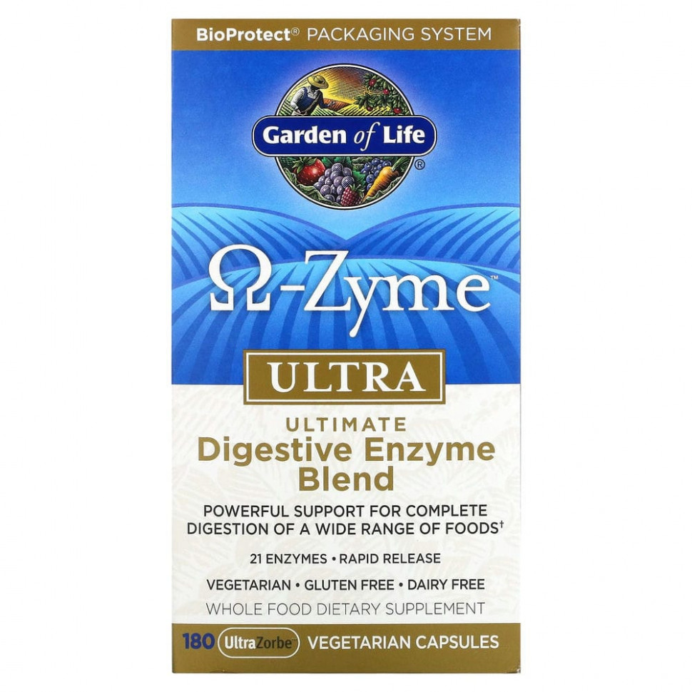  Garden of Life, ?-Zyme, Ultra,   , 180   UltraZorbe    -     , -, 