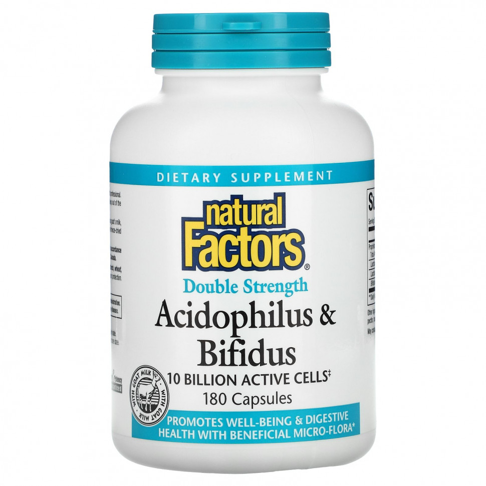  Natural Factors, Acidophilus & Bifidus,   , 10 , 180     -     , -, 