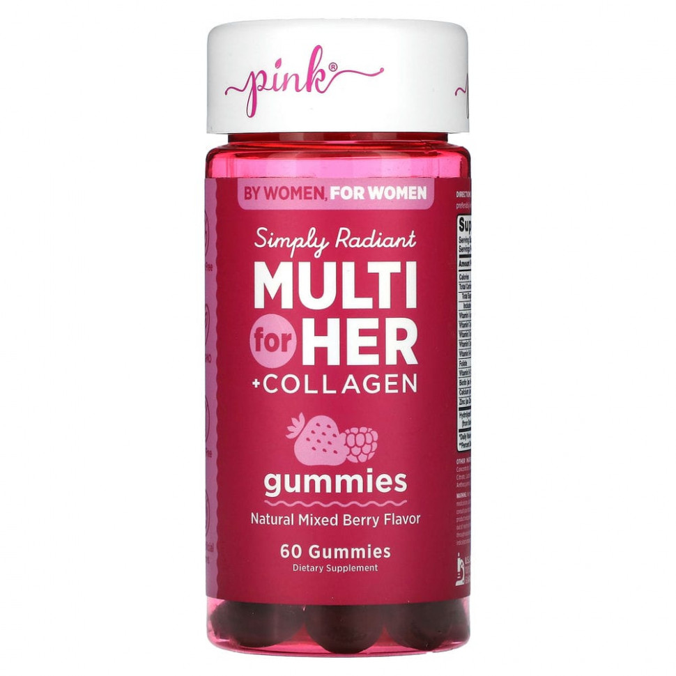  Pink, Simply Radiant Multi For Her + Collagen,  , 60      -     , -, 