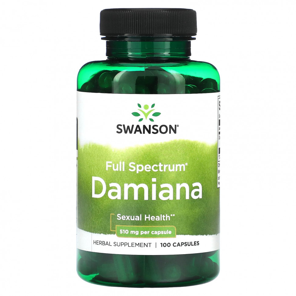  Swanson, Full Spectrum Damiana, 510 , 100     -     , -, 