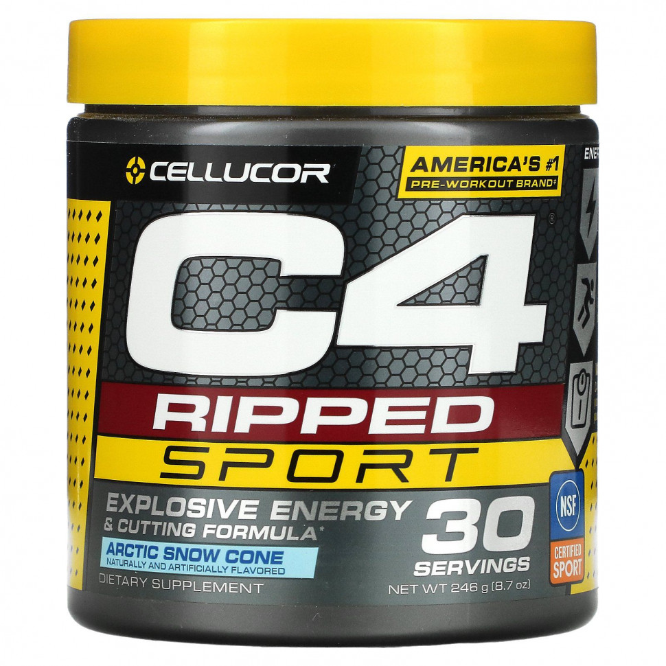  Cellucor, C4 Ripped Sport,  , Arctic Snow Cone, 246  (8,7 )    -     , -, 