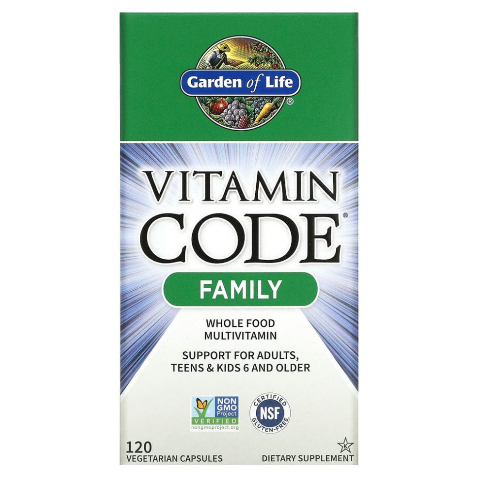  Garden of Life, Vitamin Code,        , 120      -     , -, 