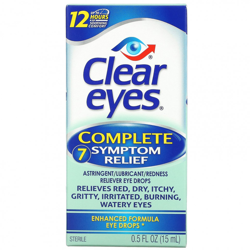  Clear Eyes, Complete 7 Symptom Relief,   /  /    ,  , 15  (0,5 . )    -     , -, 