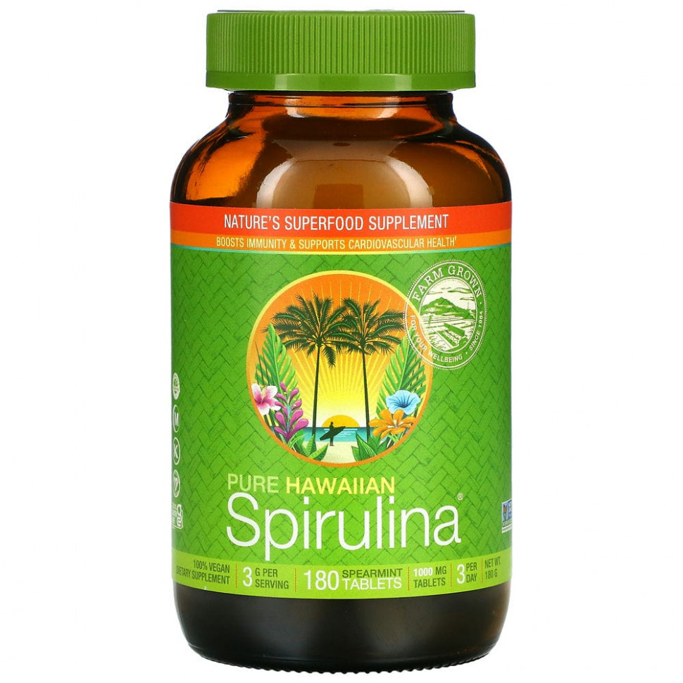  Nutrex Hawaii, Pure Hawaiian Spirulina,  , 1000 , 180     -     , -, 