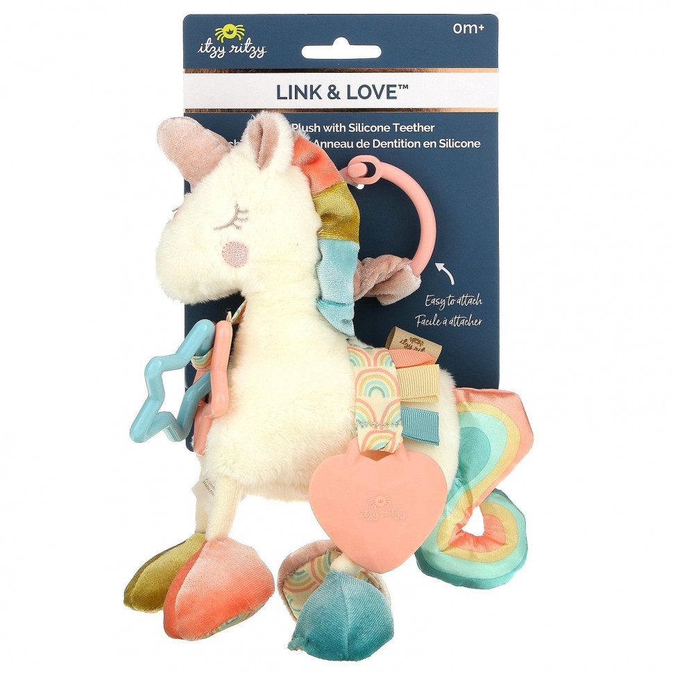  itzy ritzy, Link & Love, Activity Plush   ,    0 , Unicorn, 1   Iherb ()  