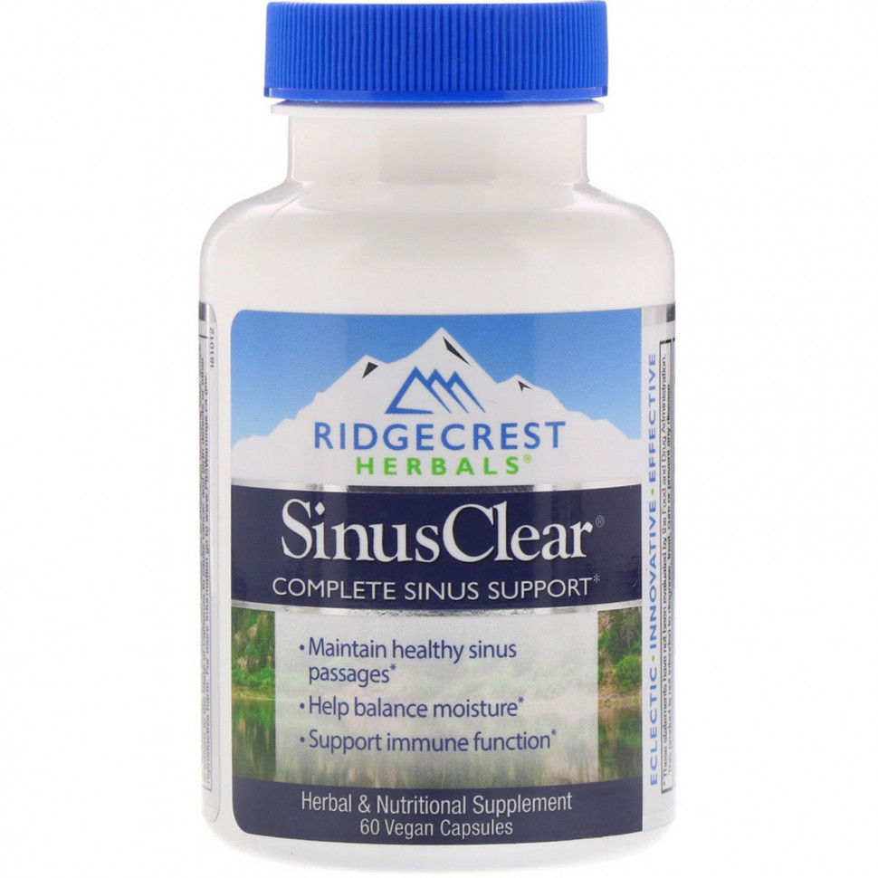  RidgeCrest Herbals, SinusClear, 60      -     , -, 