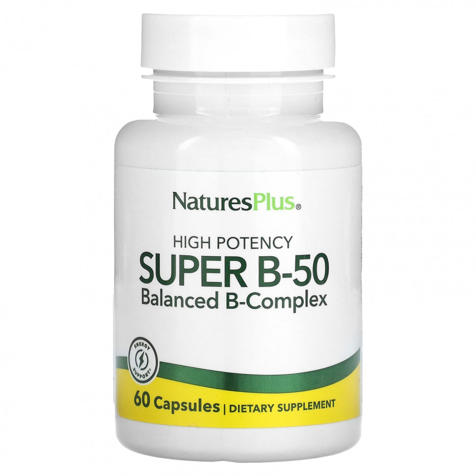  NaturesPlus, Super B-50   , 60     -     , -, 