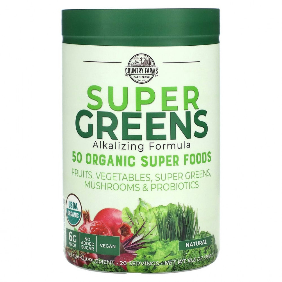  Country Farms, Super Greens,    ,   , 300  (10,6 )    -     , -, 