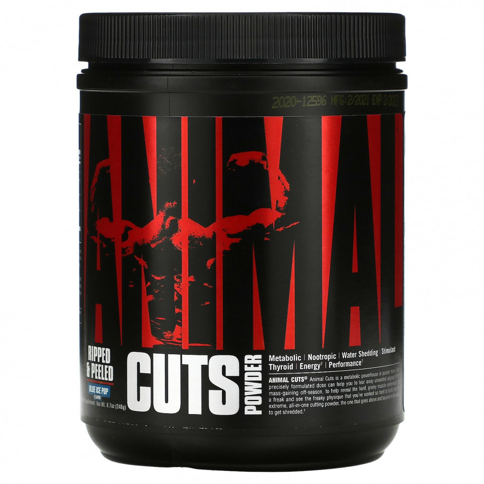  Universal Nutrition,  Animal Cuts, Blue Ice Pop, 8,7  (248 )    -     , -, 