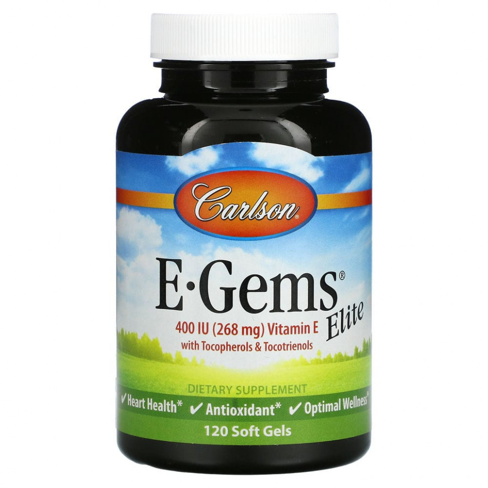  Carlson Labs, E-Gems Elite,  E, 268  (400 ), 120      -     , -, 