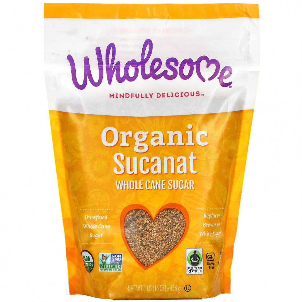  Wholesome, Organic Sucanat,   , 454  (16 )    -     , -, 