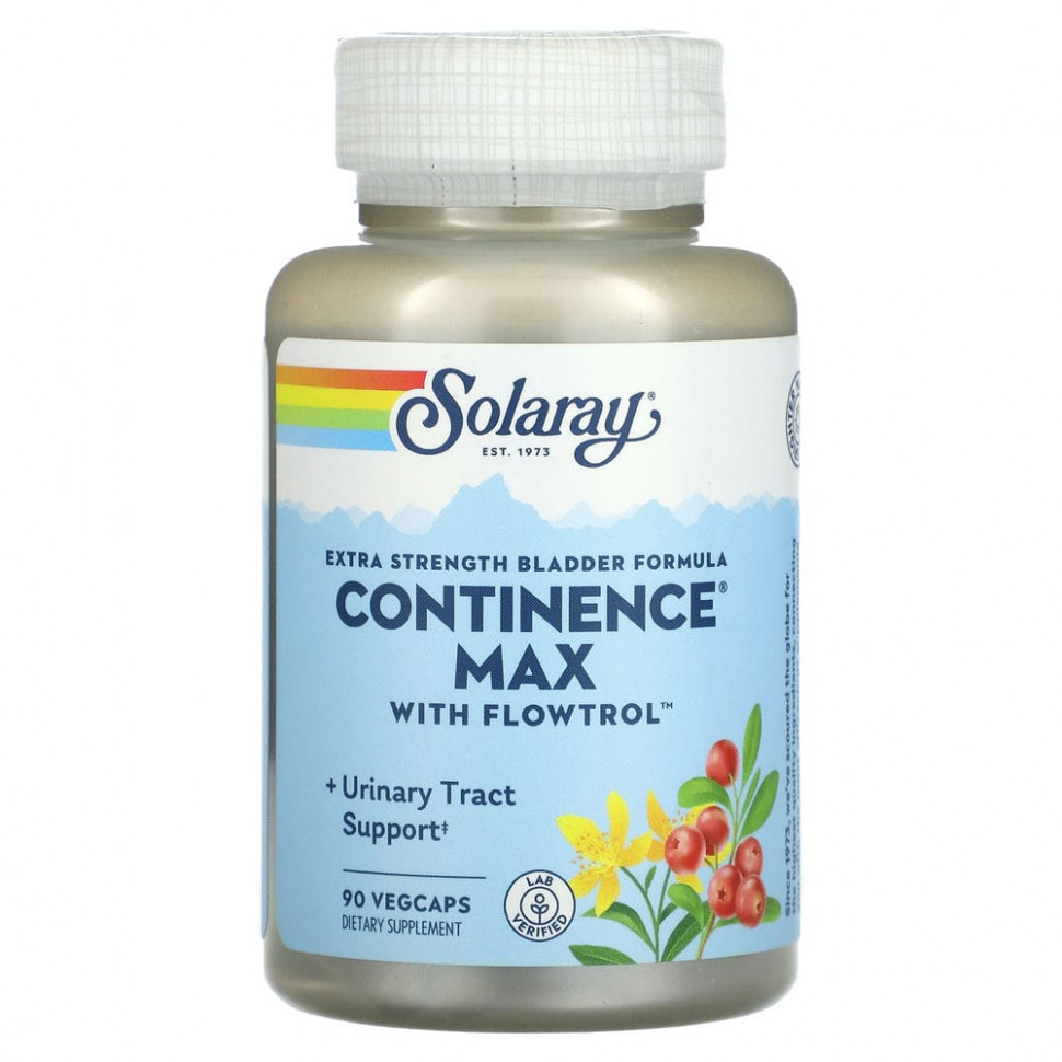  Solaray,     Extra Strength, Continence Max  Flowtrol, 90      -     , -, 