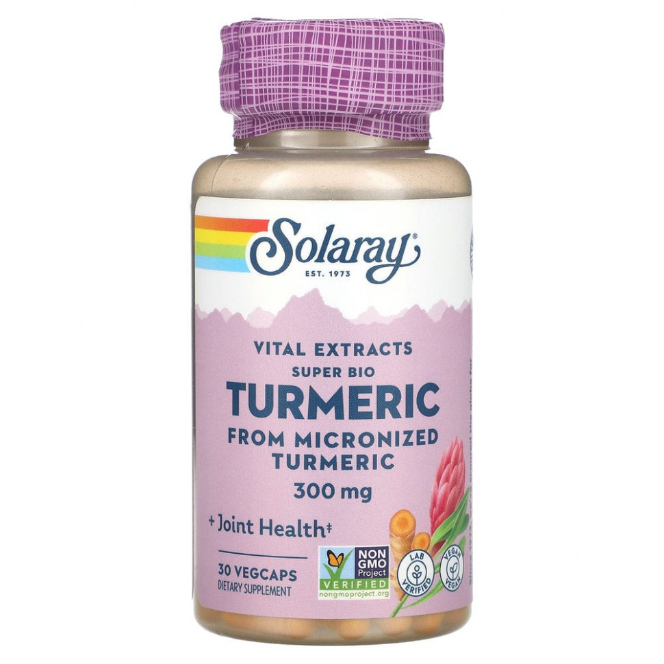  Solaray, Vital Extracts Super Bio Turmeric, 300 , 30      -     , -, 