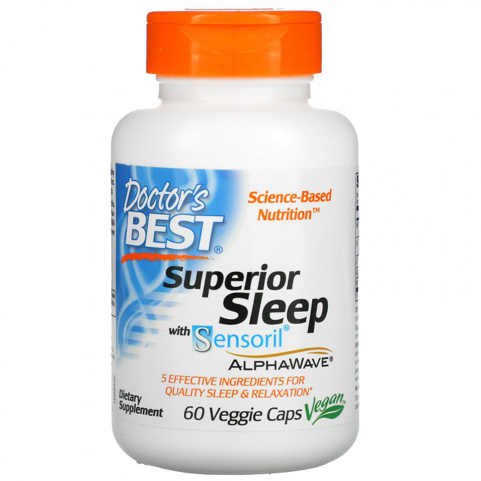  Doctor's Best, Superior Sleep  Sensoril AlphaWave, 60      -     , -, 