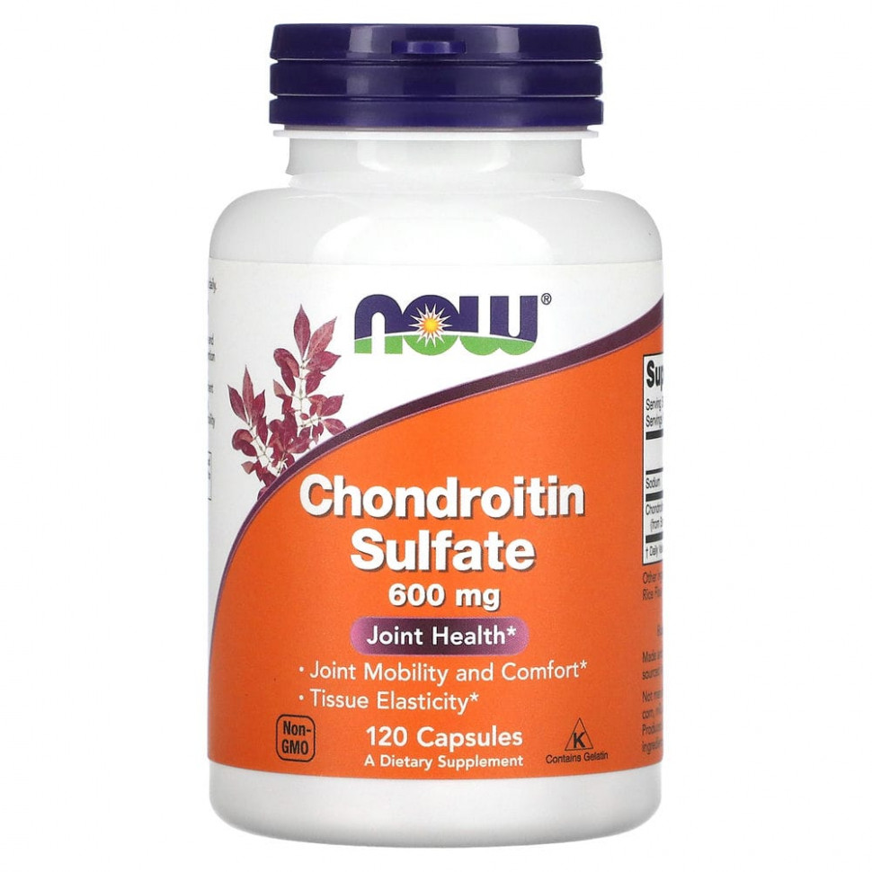  NOW Foods, Chondroitin Sulfate, 600 , 120     -     , -, 