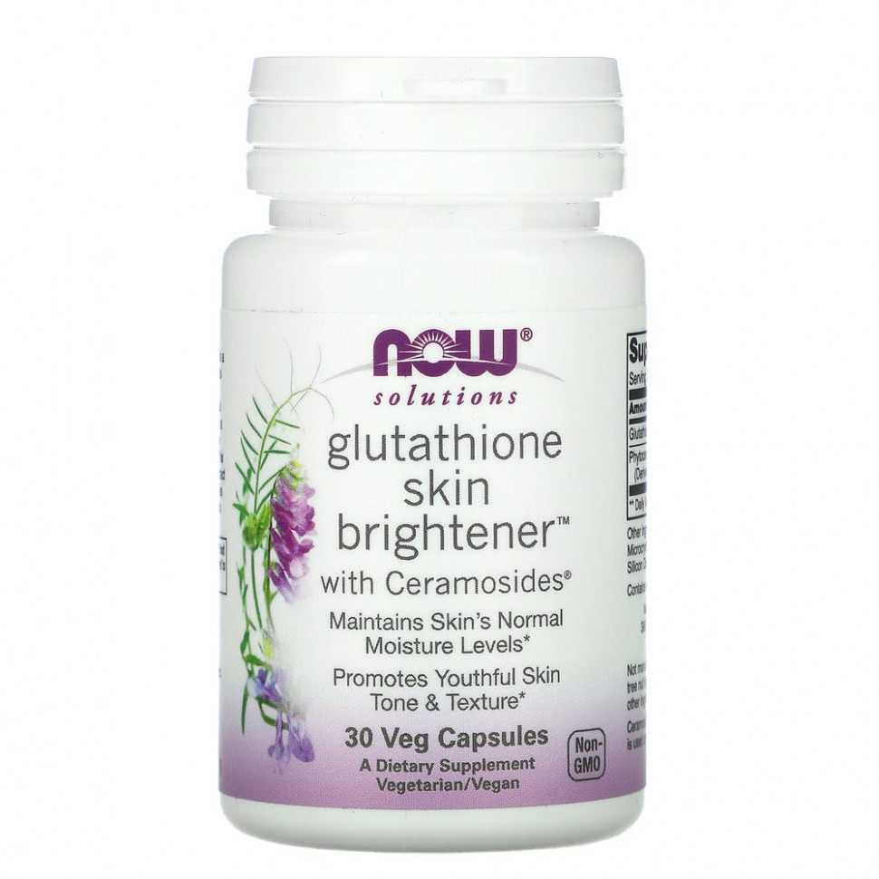  NOW Foods, Solutions, Glutathione Skin Brightene,      , 30      -     , -, 