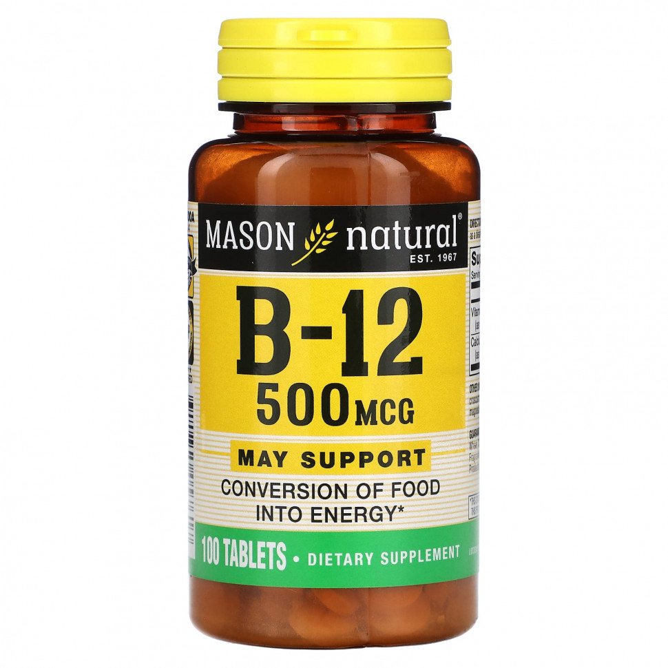  Mason Natural,  B-12, 500 , 100     -     , -, 