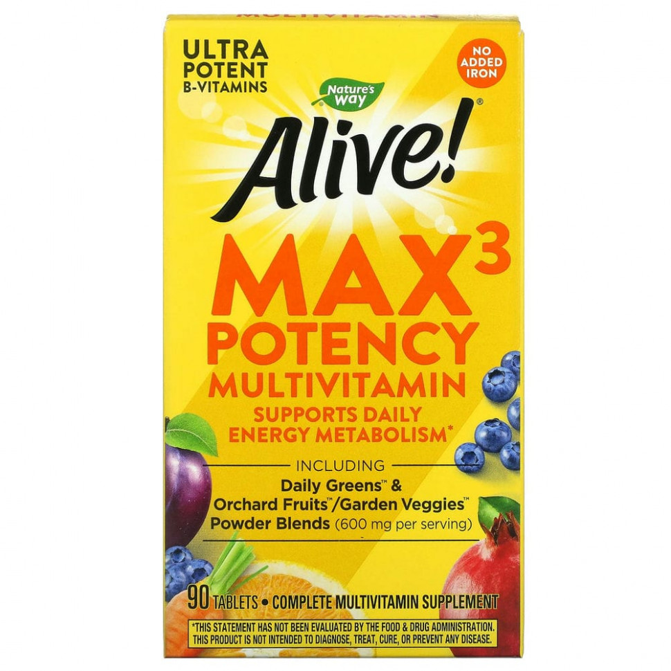  Nature's Way, Alive! Max3 Daily,  ,   , 90     -     , -, 