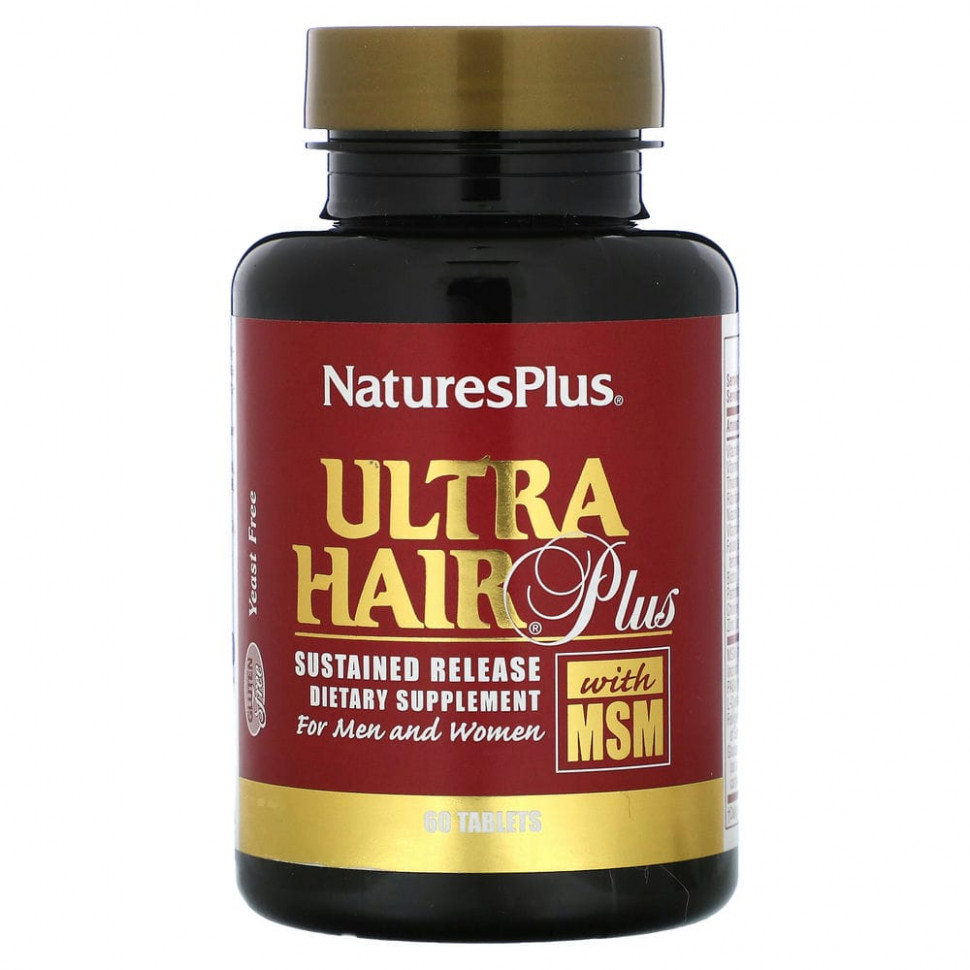  NaturesPlus, Ultra Hair Plus     MSM,     60     -     , -, 