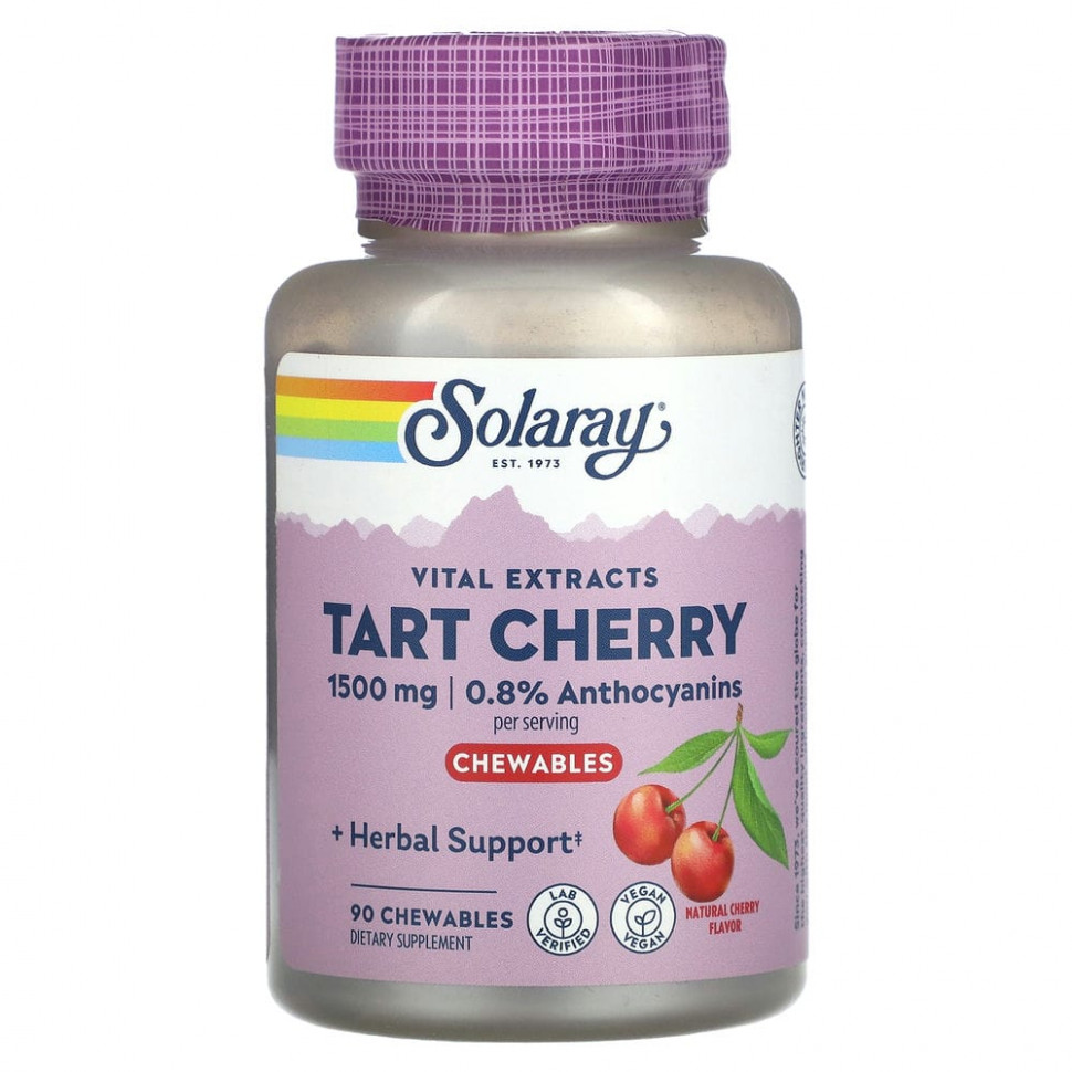  Solaray, Vital Extracts Tart Cherry,  , 500 , 90      -     , -, 