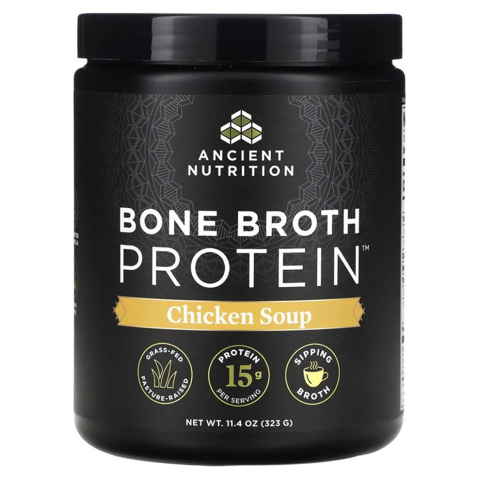  Dr. Axe / Ancient Nutrition, Bone Broth Protein,  , 323  (11,4 )  Iherb ()  