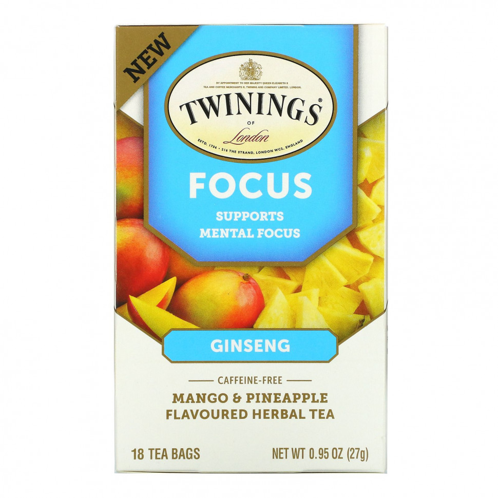  Twinings, Focus Herbal Tea,    ,   ,  , 18  , 27  (0,95 )    -     , -, 