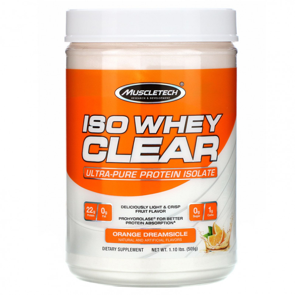  Muscletech, ISO Whey Clear,   , Orange Dreamsicle, 1,10  (505 )    -     , -, 