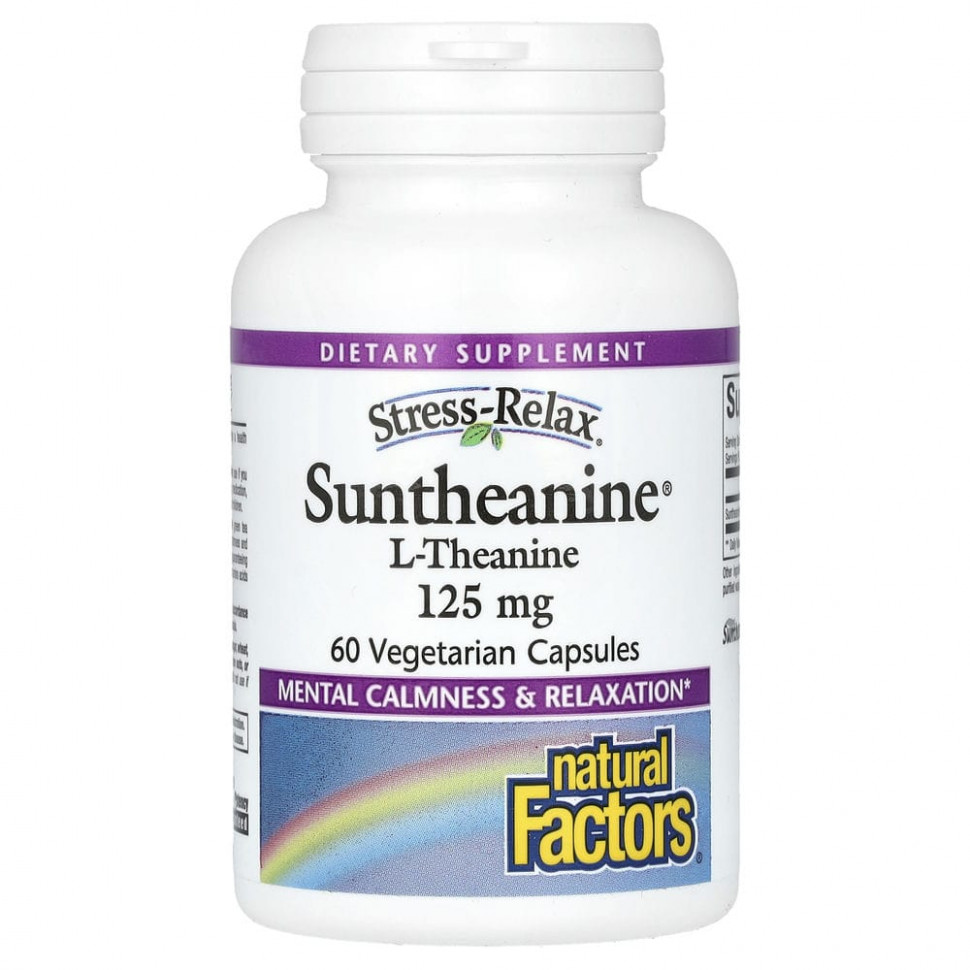  Natural Factors, Stress-Relax, Suntheanine, L-, 125 , 60      -     , -, 