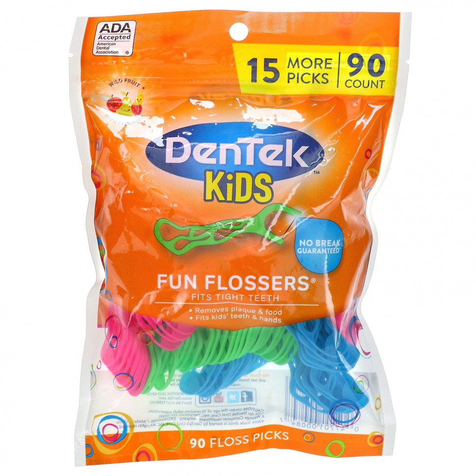  DenTek, Kids Fun Flossers,  , 90   Iherb ()  