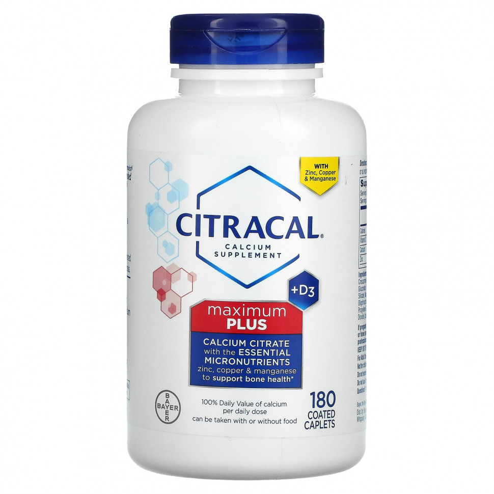  Citracal, Maximum Plus + D3, 180       -     , -, 