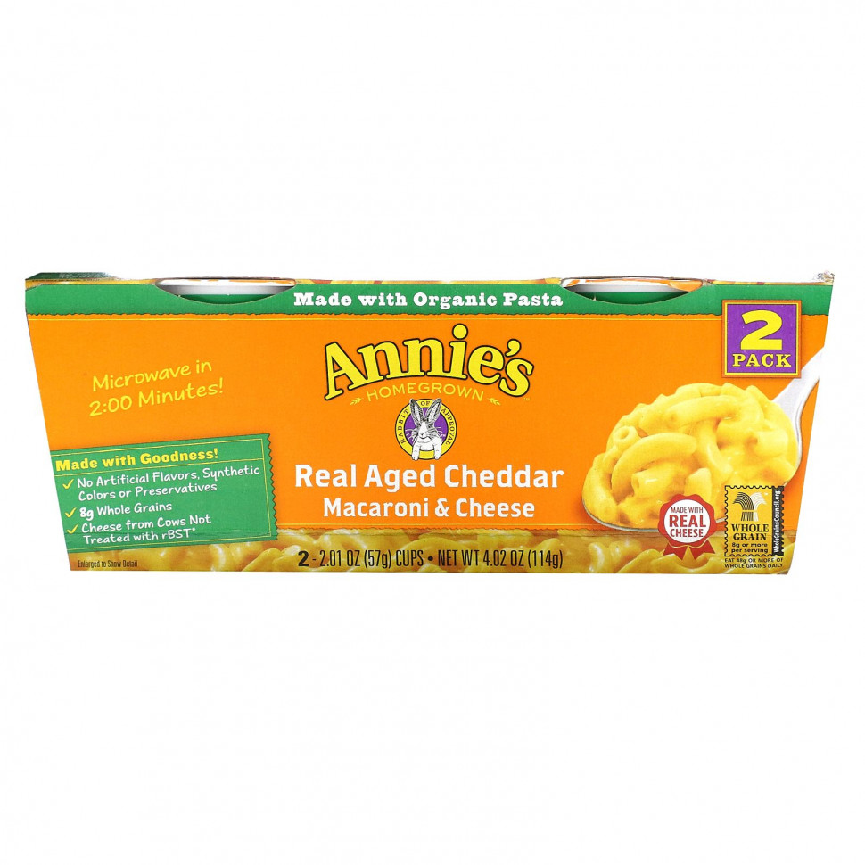  Annie's Homegrown, Macaroni & Cheese, 2 ,   , 57  (22,01 )       -     , -, 