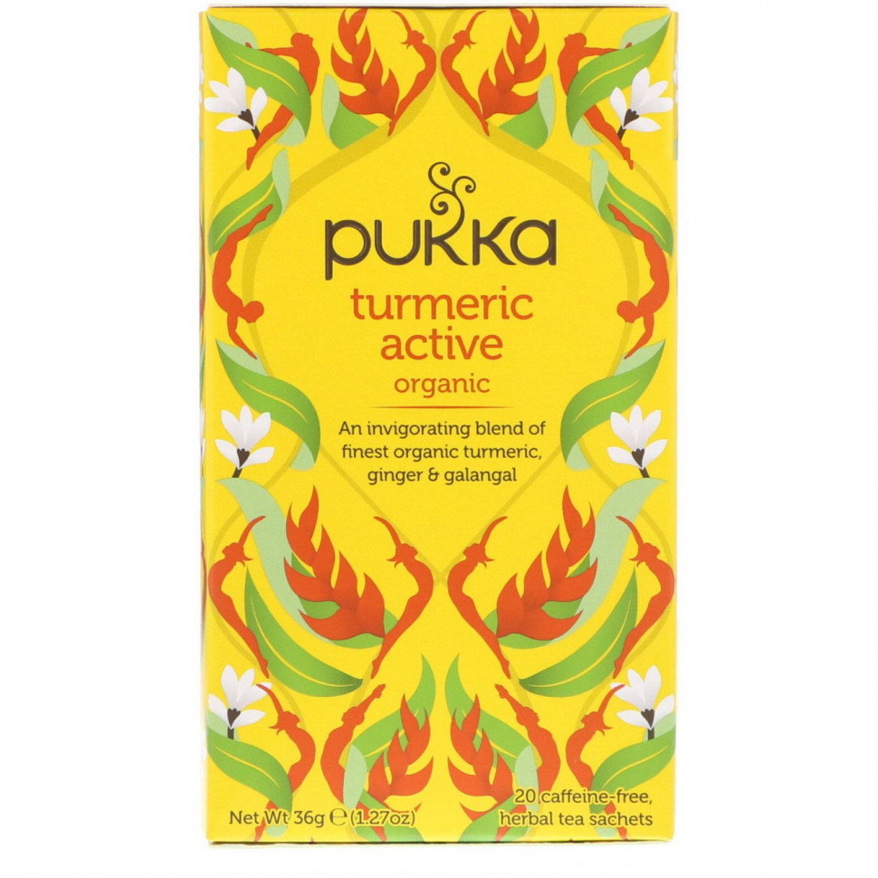  Pukka Herbs, Organic Turmeric Active,  , 20   , 36  (1,27 )    -     , -, 