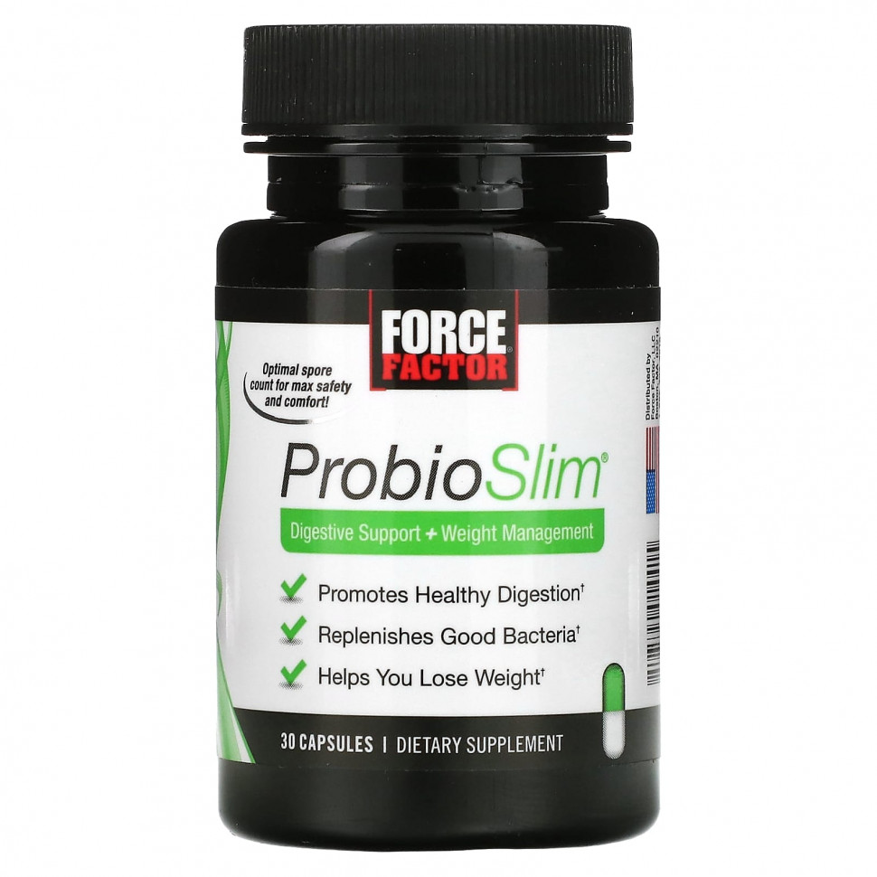  Force Factor, ProbioSlim,   +  , 30     -     , -, 