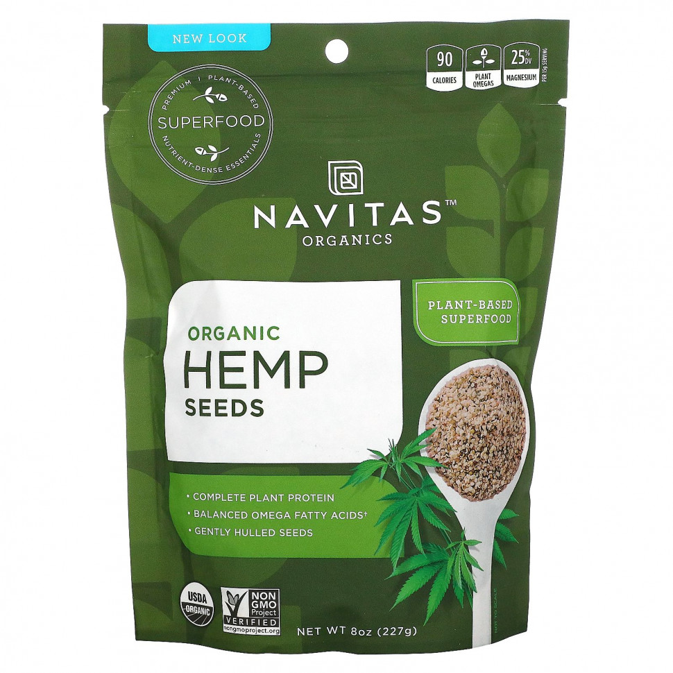  Navitas Organics, Organic Hemp Seeds (  ), 227  (8 )    -     , -, 